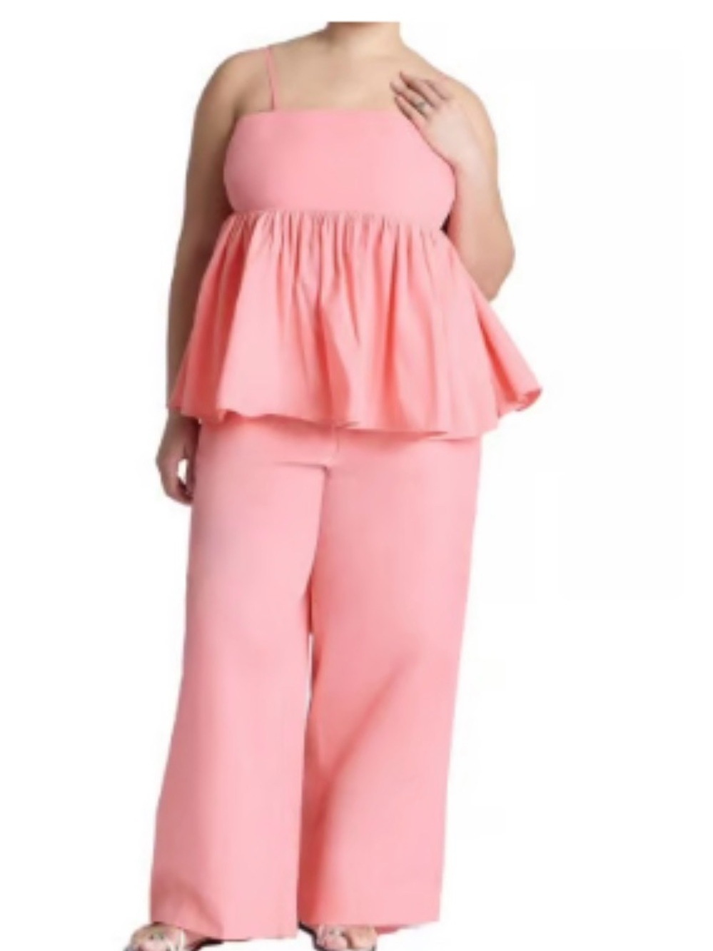 Eloquii two piece halter and pants matching set